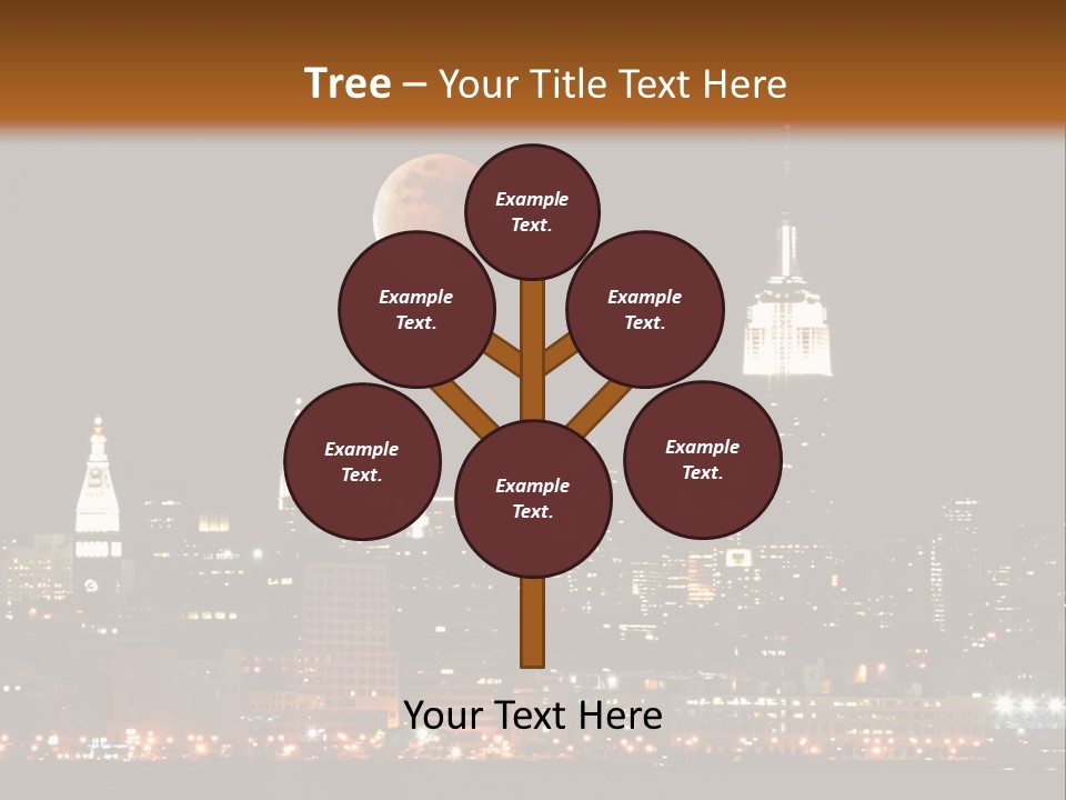 The New York City Skyline From The Liberty State Park PowerPoint Template