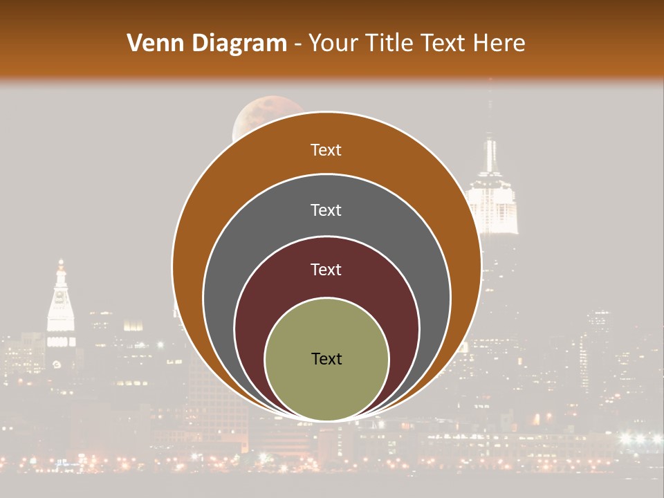 The New York City Skyline From The Liberty State Park PowerPoint Template