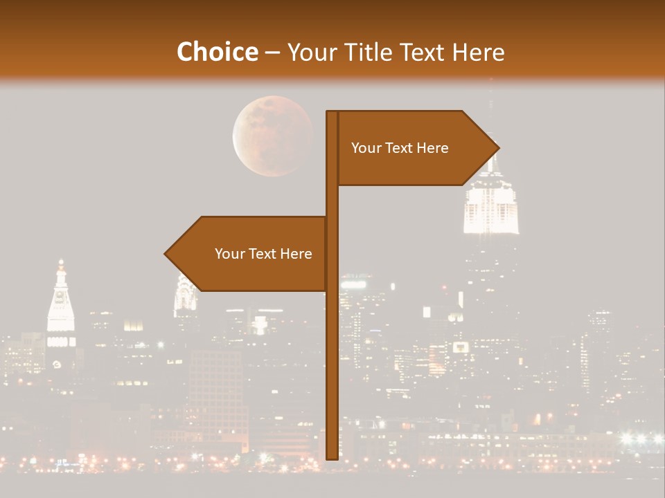 The New York City Skyline From The Liberty State Park PowerPoint Template