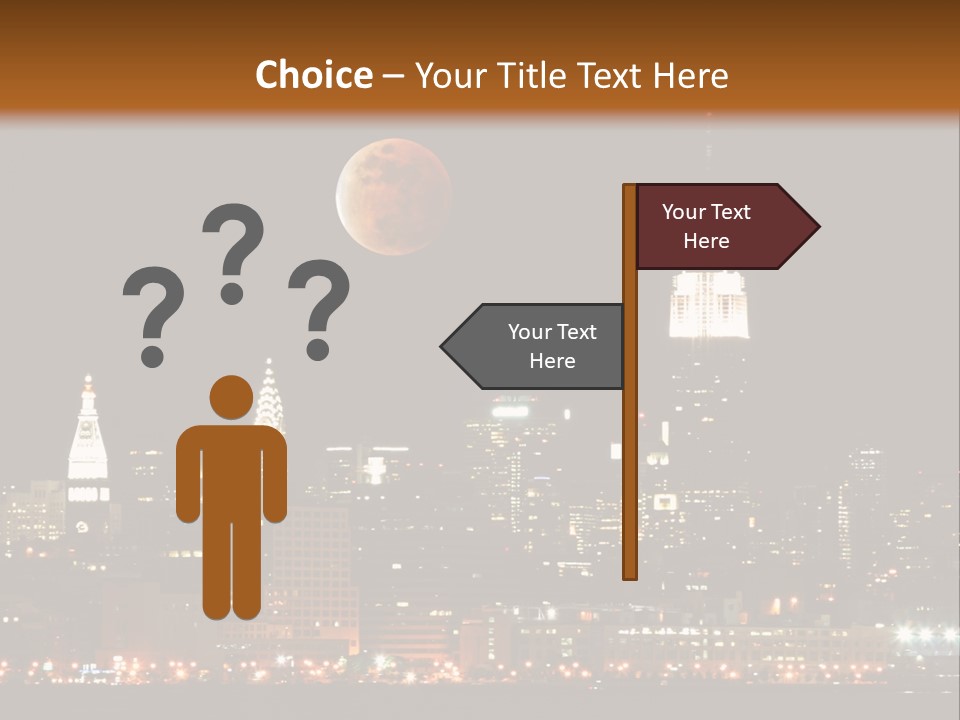 The New York City Skyline From The Liberty State Park PowerPoint Template