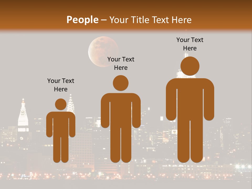 The New York City Skyline From The Liberty State Park PowerPoint Template