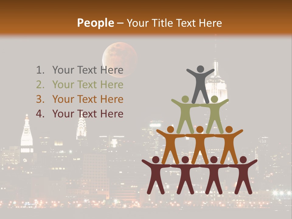 The New York City Skyline From The Liberty State Park PowerPoint Template