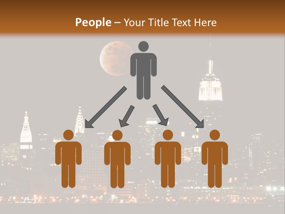 The New York City Skyline From The Liberty State Park PowerPoint Template