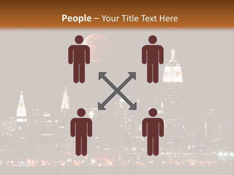 The New York City Skyline From The Liberty State Park PowerPoint Template