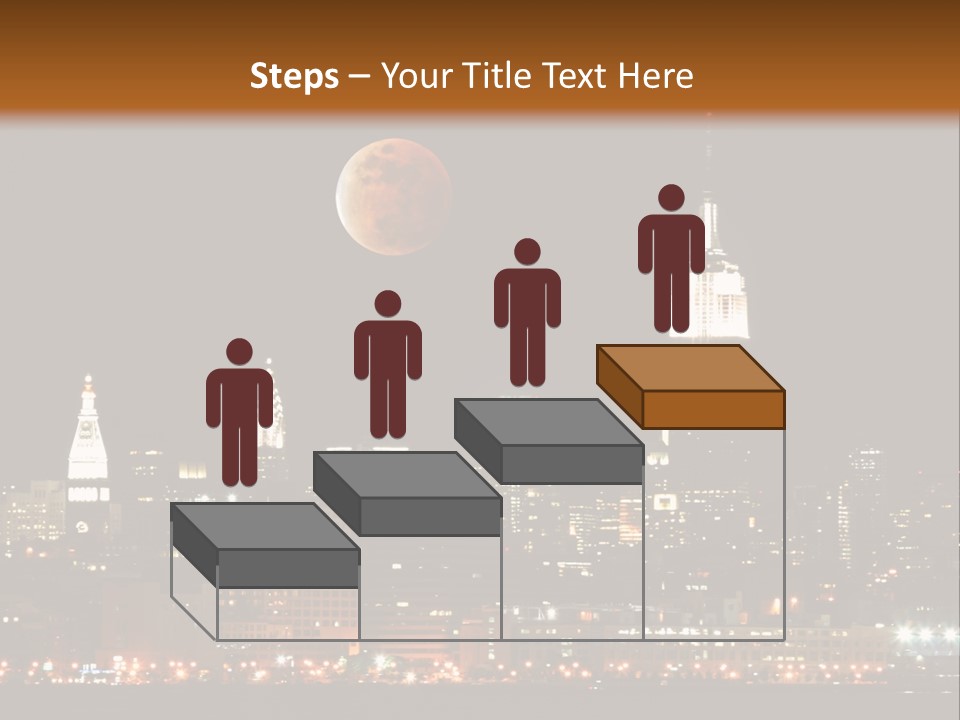 The New York City Skyline From The Liberty State Park PowerPoint Template