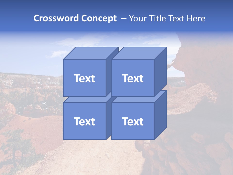 Hikers Looking At Landscape In Bryce Canyon National Park, Utah, Usa PowerPoint Template