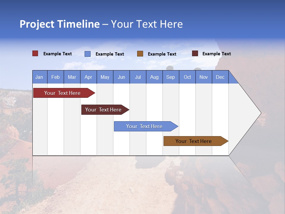 Hikers Looking At Landscape In Bryce Canyon National Park, Utah, Usa PowerPoint Template