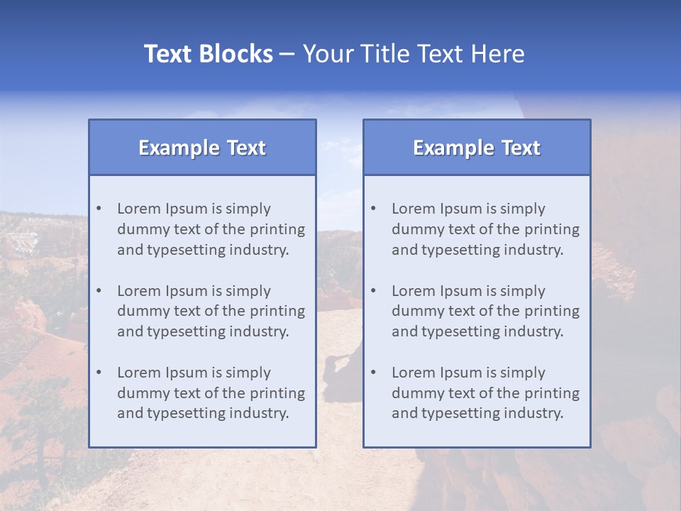 Hikers Looking At Landscape In Bryce Canyon National Park, Utah, Usa PowerPoint Template