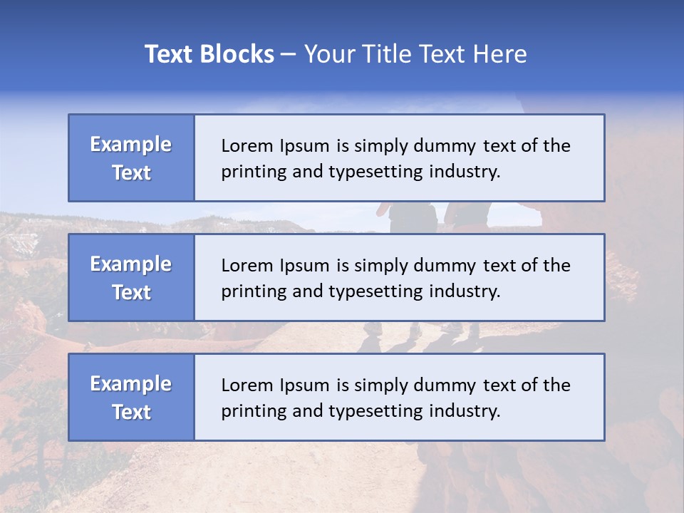 Hikers Looking At Landscape In Bryce Canyon National Park, Utah, Usa PowerPoint Template