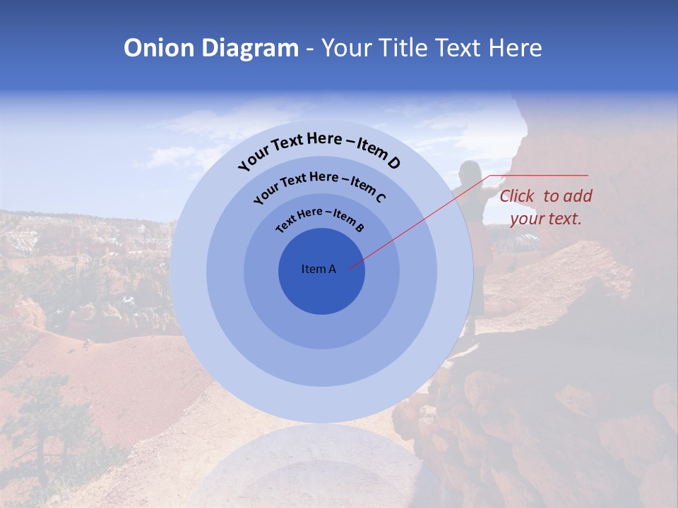 Hikers Looking At Landscape In Bryce Canyon National Park, Utah, Usa PowerPoint Template