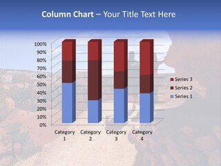 Hikers Looking At Landscape In Bryce Canyon National Park, Utah, Usa PowerPoint Template