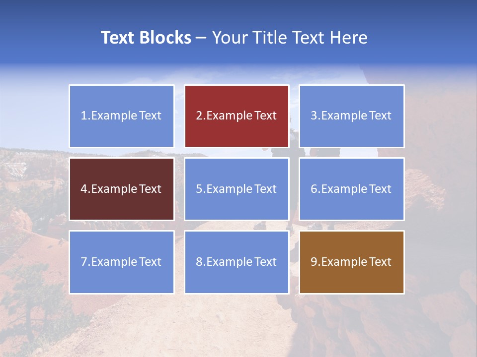 Hikers Looking At Landscape In Bryce Canyon National Park, Utah, Usa PowerPoint Template