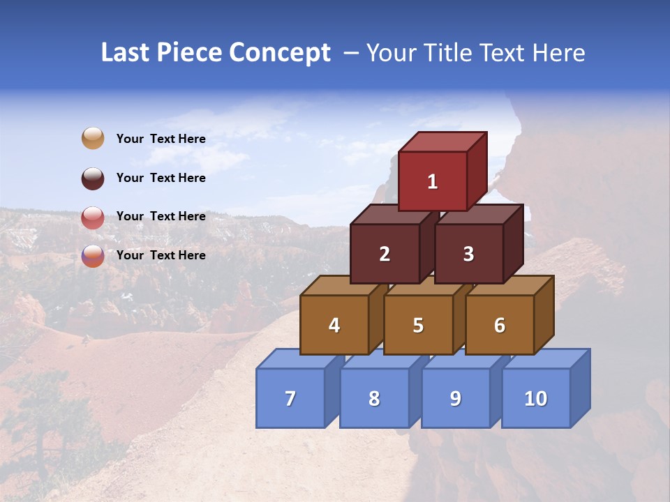 Hikers Looking At Landscape In Bryce Canyon National Park, Utah, Usa PowerPoint Template