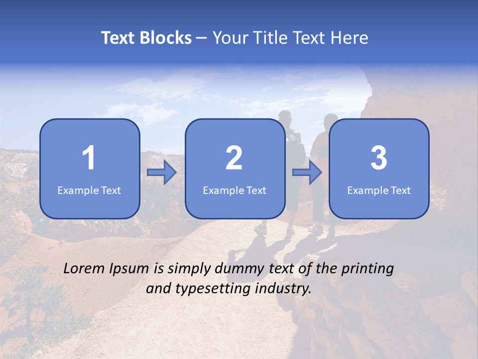 Hikers Looking At Landscape In Bryce Canyon National Park, Utah, Usa PowerPoint Template