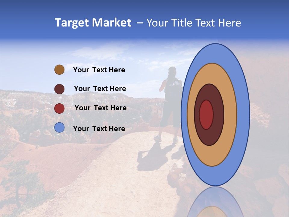 Hikers Looking At Landscape In Bryce Canyon National Park, Utah, Usa PowerPoint Template