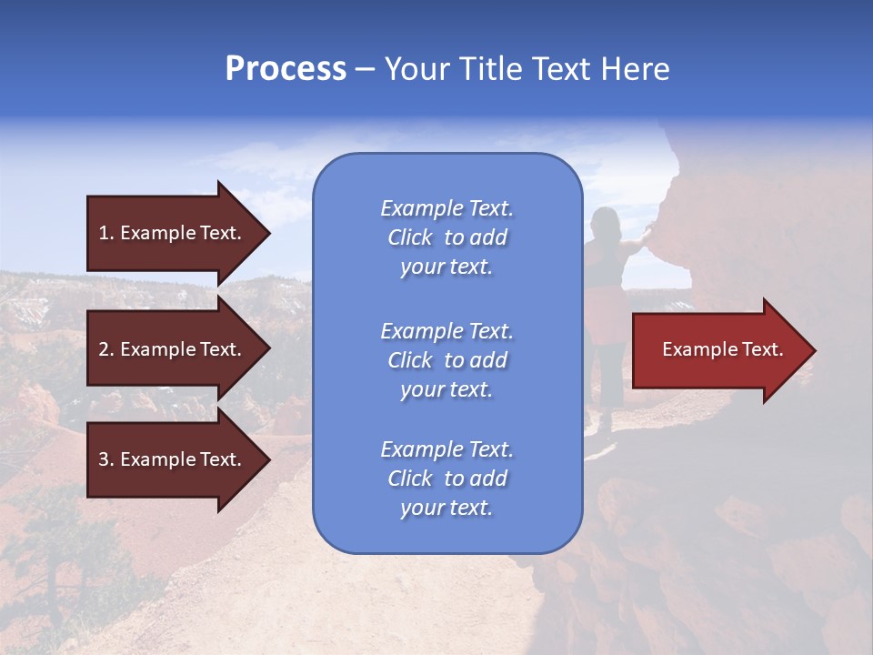 Hikers Looking At Landscape In Bryce Canyon National Park, Utah, Usa PowerPoint Template