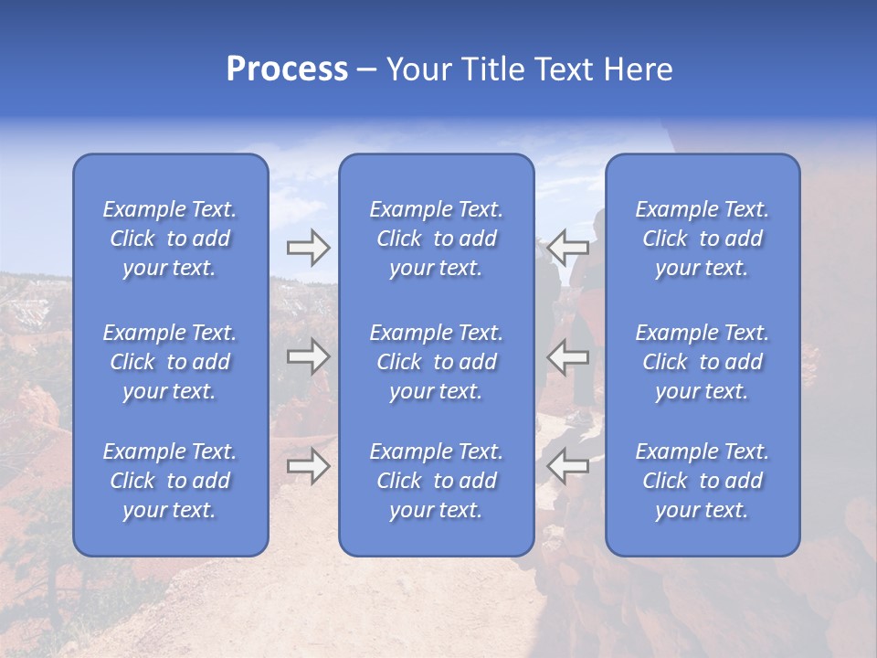Hikers Looking At Landscape In Bryce Canyon National Park, Utah, Usa PowerPoint Template