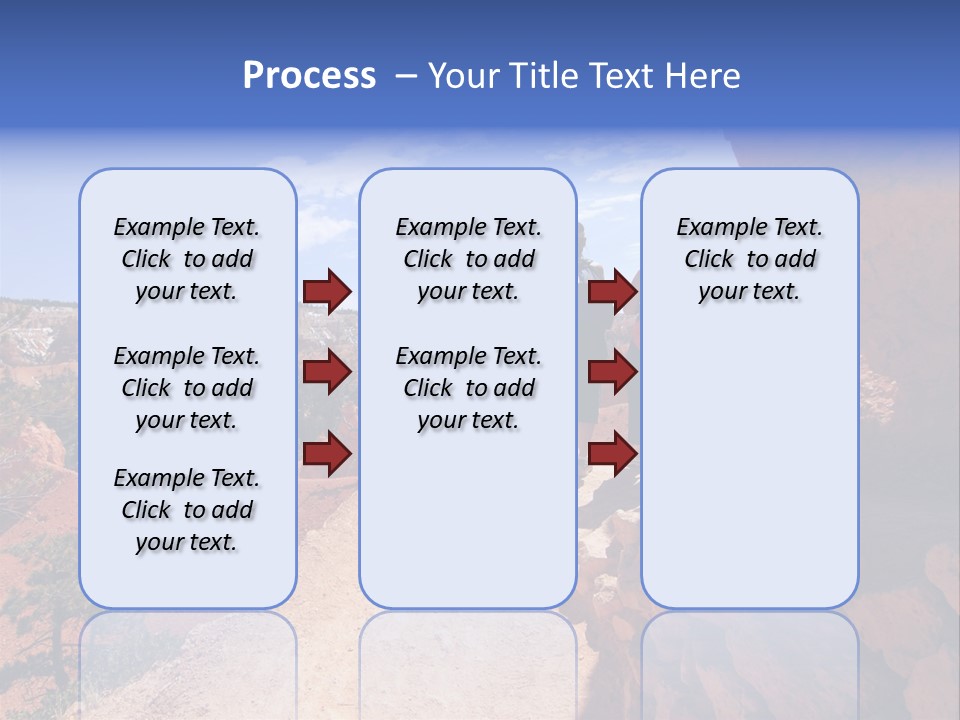 Hikers Looking At Landscape In Bryce Canyon National Park, Utah, Usa PowerPoint Template