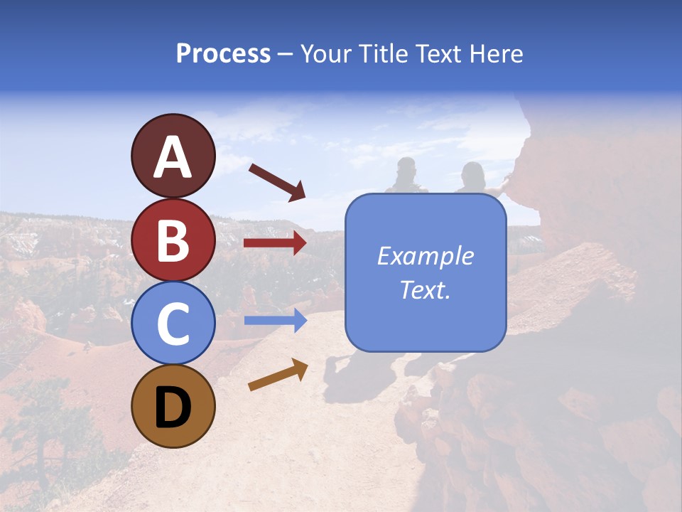 Hikers Looking At Landscape In Bryce Canyon National Park, Utah, Usa PowerPoint Template