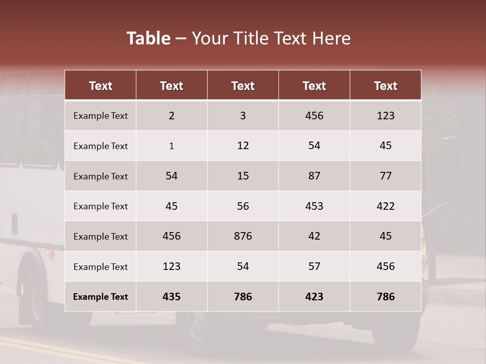 Shuttle Bus PowerPoint Template