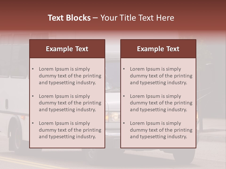 Shuttle Bus PowerPoint Template