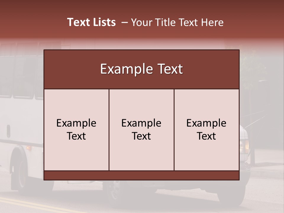 Shuttle Bus PowerPoint Template