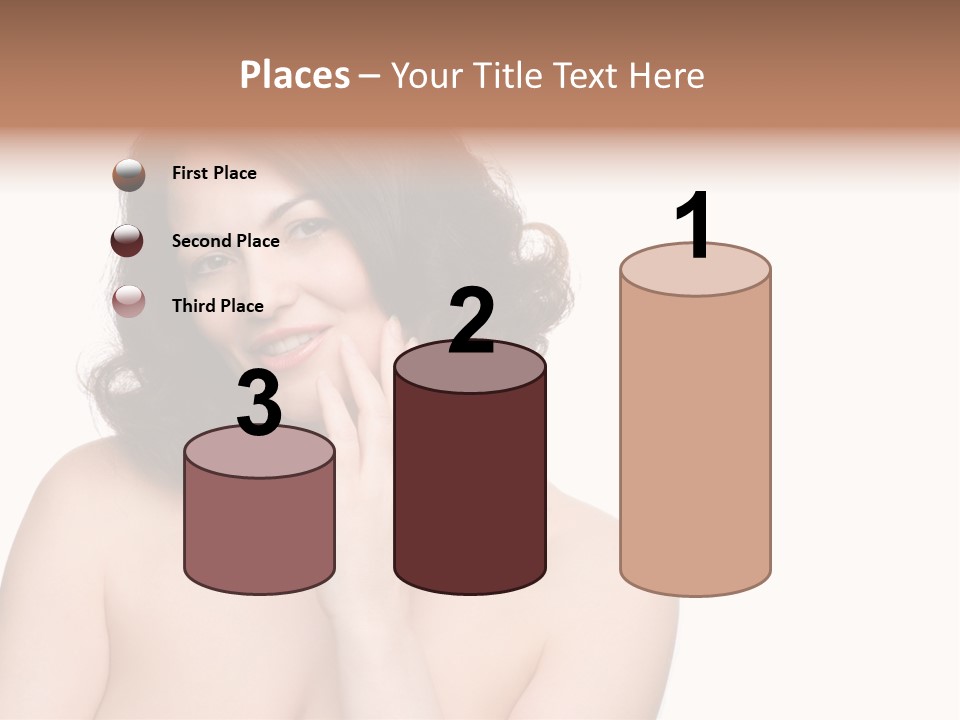 Beautiful Middle-Aged Woman PowerPoint Template