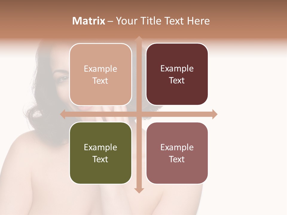 Beautiful Middle-Aged Woman PowerPoint Template