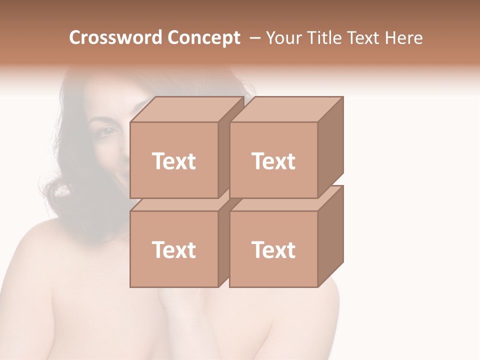 Beautiful Middle-Aged Woman PowerPoint Template