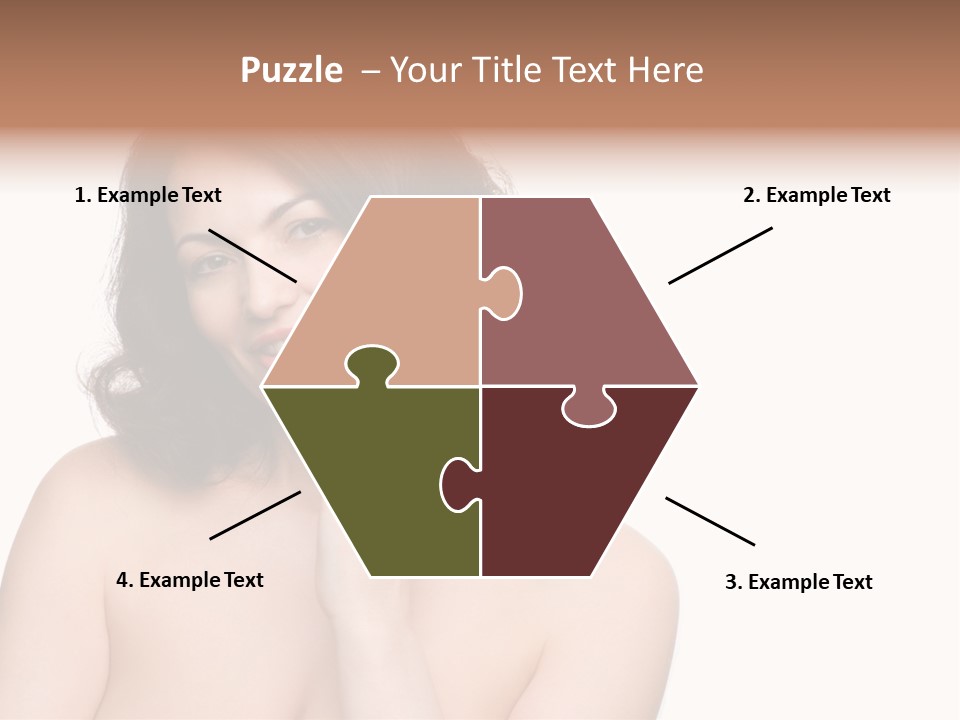 Beautiful Middle-Aged Woman PowerPoint Template