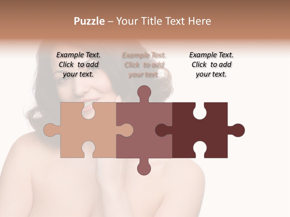 Beautiful Middle-Aged Woman PowerPoint Template