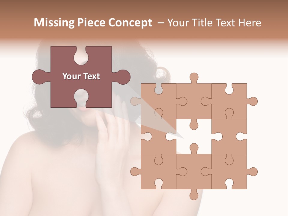 Beautiful Middle-Aged Woman PowerPoint Template