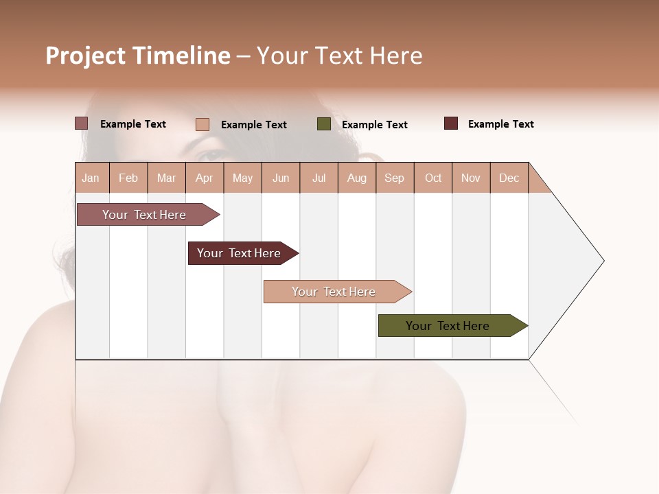 Beautiful Middle-Aged Woman PowerPoint Template