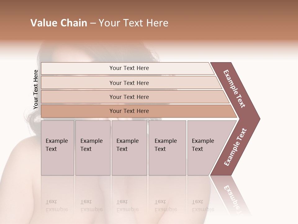 Beautiful Middle-Aged Woman PowerPoint Template