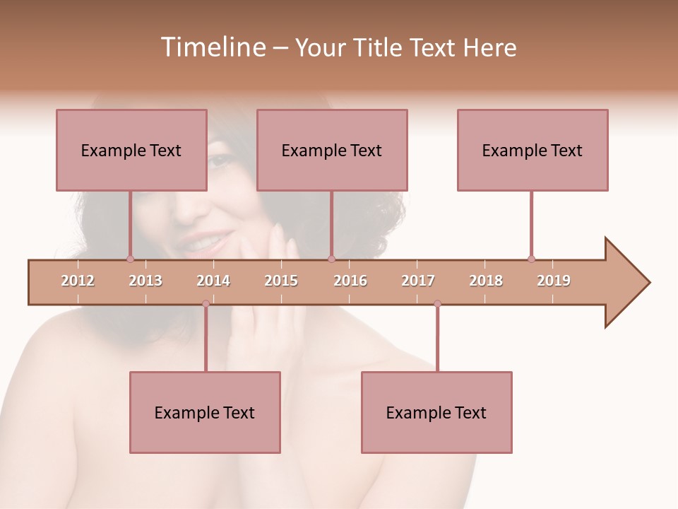 Beautiful Middle-Aged Woman PowerPoint Template