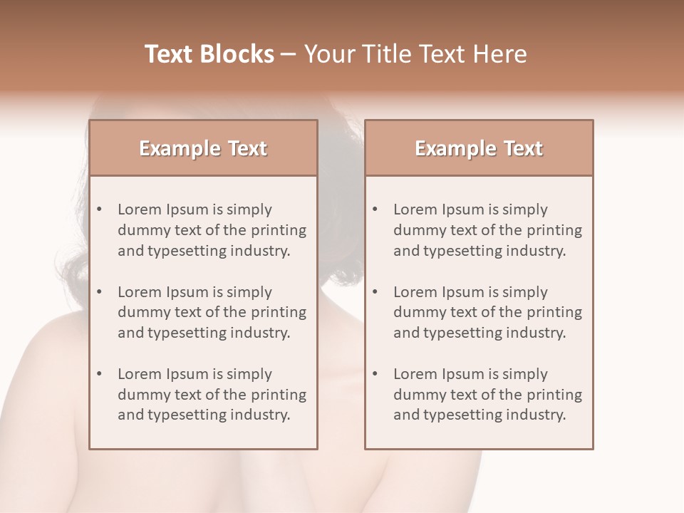 Beautiful Middle-Aged Woman PowerPoint Template