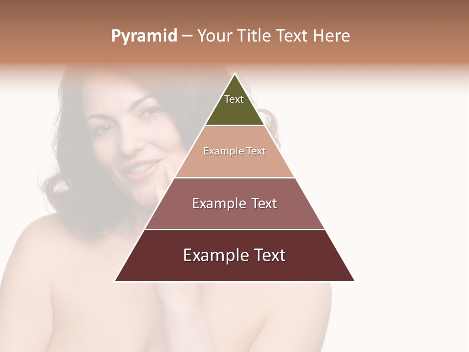 Beautiful Middle-Aged Woman PowerPoint Template