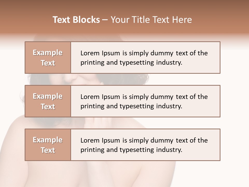 Beautiful Middle-Aged Woman PowerPoint Template