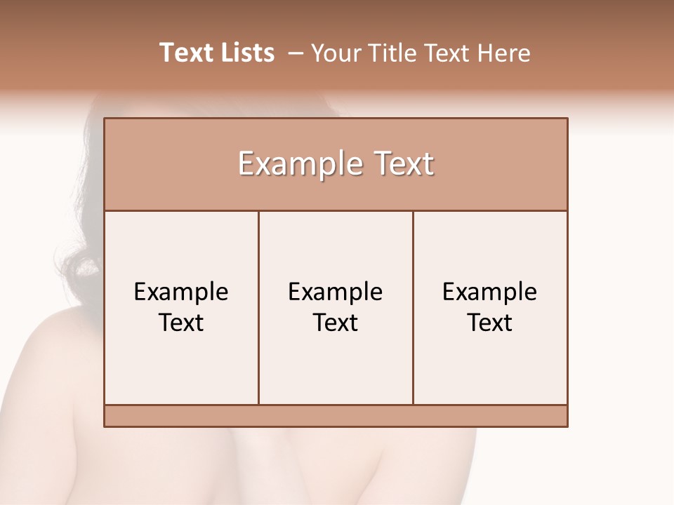 Beautiful Middle-Aged Woman PowerPoint Template