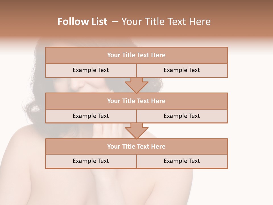 Beautiful Middle-Aged Woman PowerPoint Template