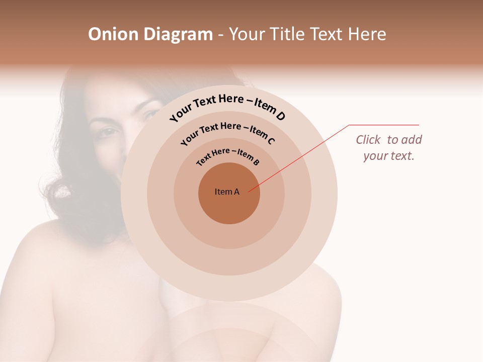 Beautiful Middle-Aged Woman PowerPoint Template