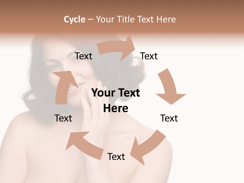 Beautiful Middle-Aged Woman PowerPoint Template