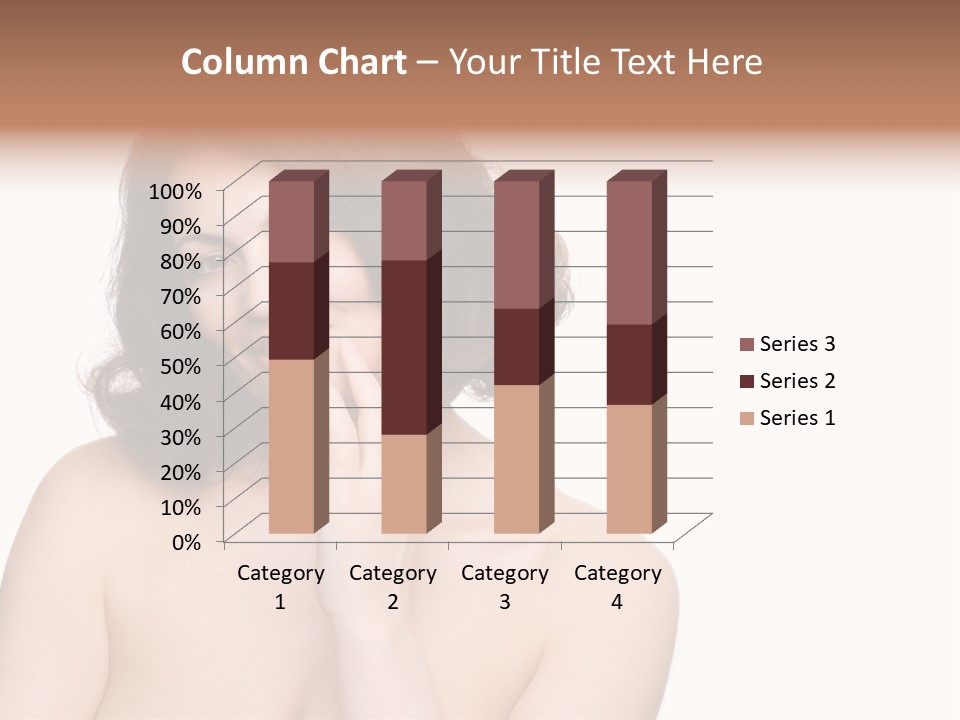 Beautiful Middle-Aged Woman PowerPoint Template