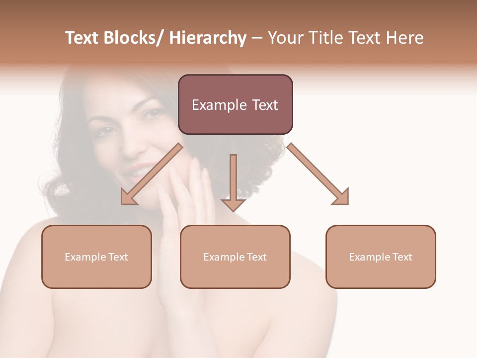 Beautiful Middle-Aged Woman PowerPoint Template