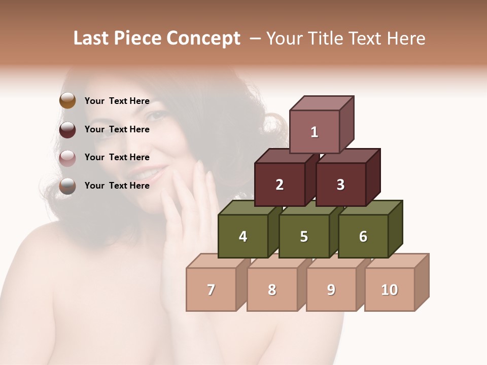 Beautiful Middle-Aged Woman PowerPoint Template