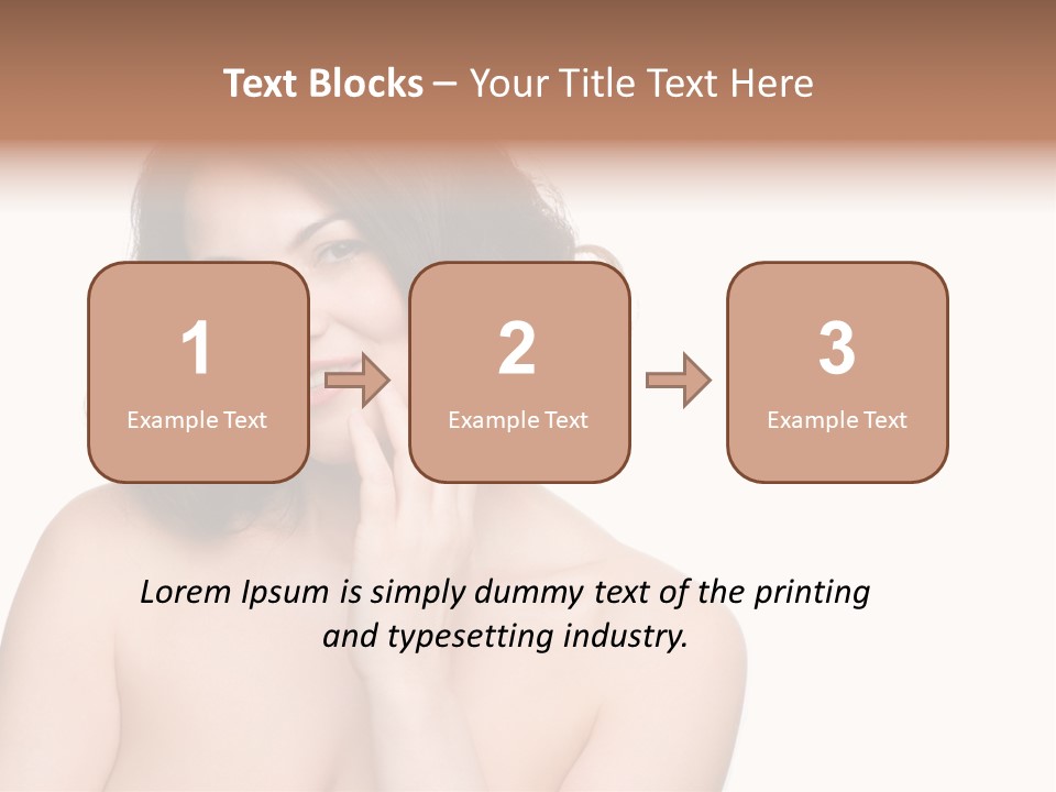 Beautiful Middle-Aged Woman PowerPoint Template