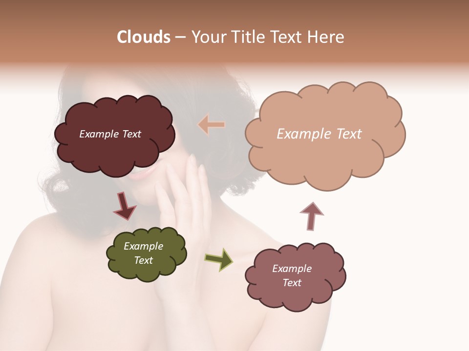 Beautiful Middle-Aged Woman PowerPoint Template