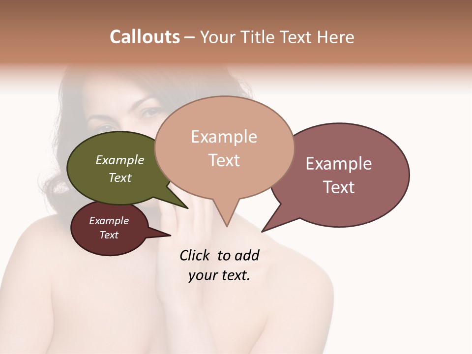 Beautiful Middle-Aged Woman PowerPoint Template