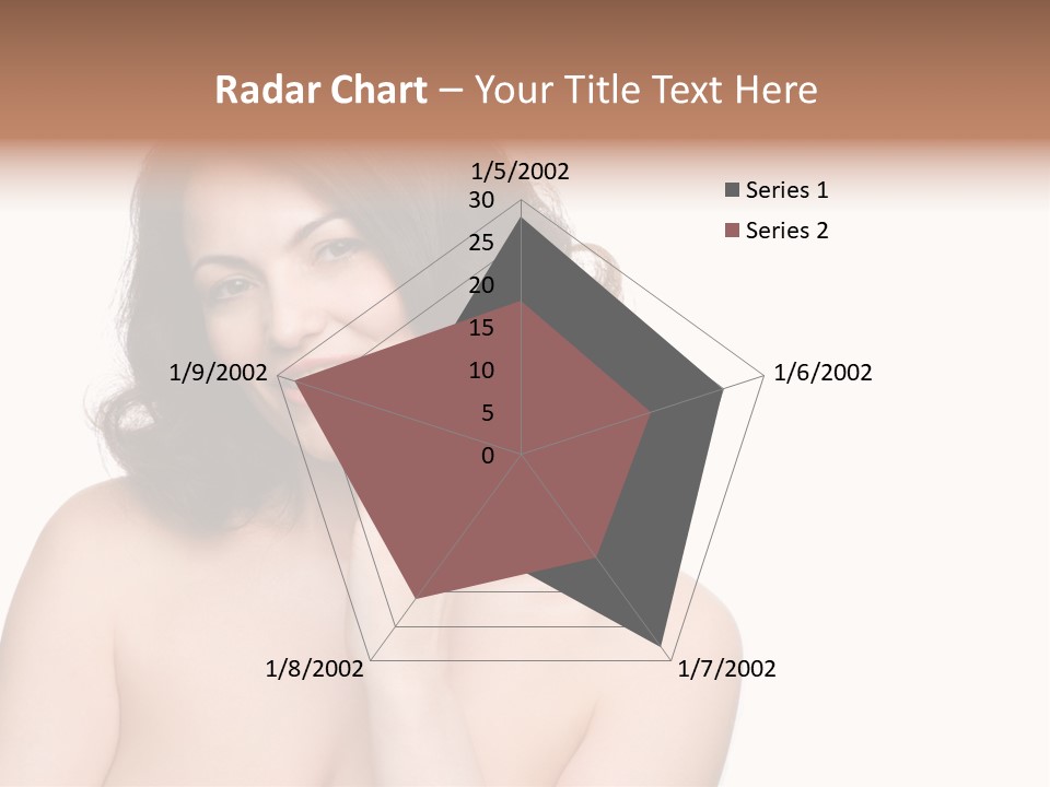 Beautiful Middle-Aged Woman PowerPoint Template