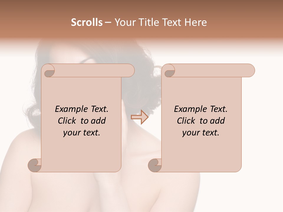 Beautiful Middle-Aged Woman PowerPoint Template